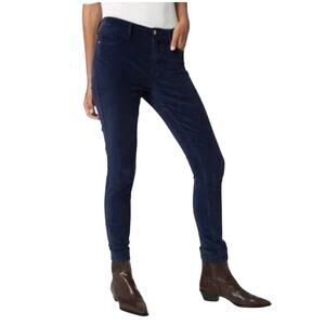FRAME Le High Skinny Velvet Pants Bright Navy Size 25 NEW
